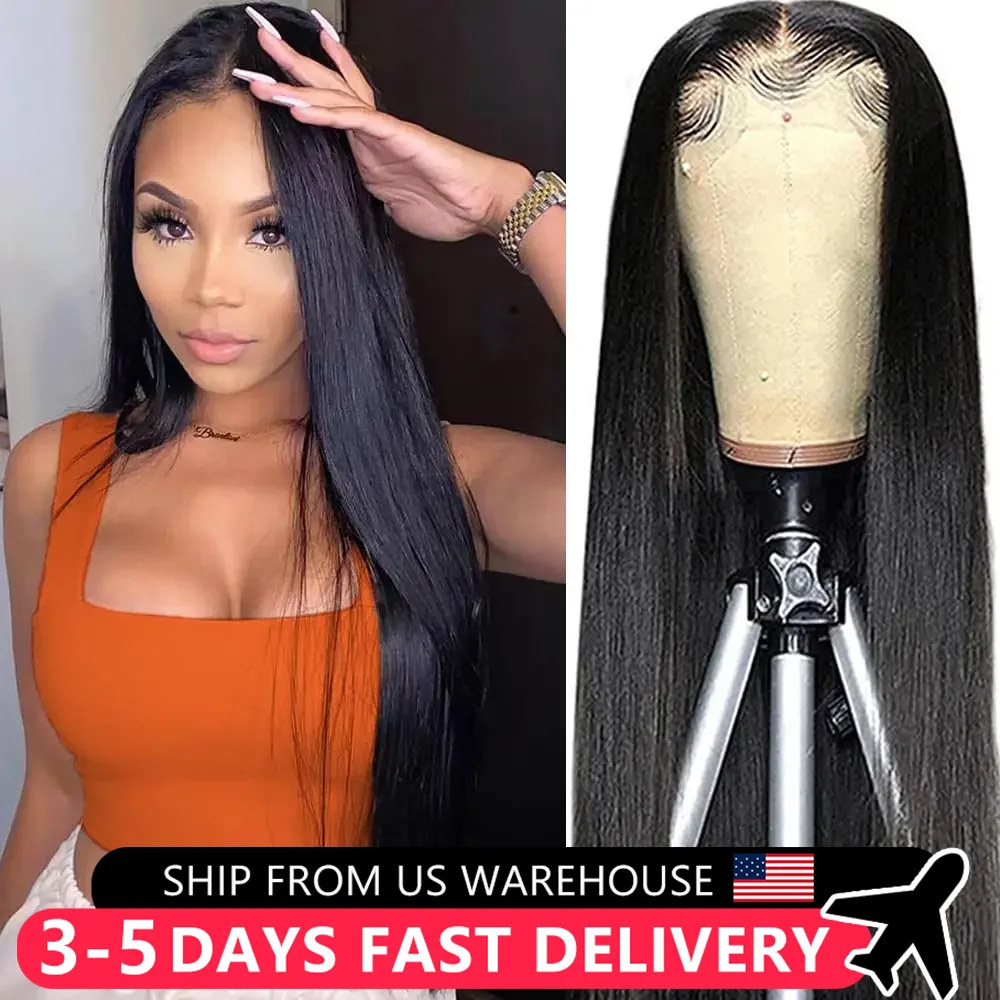 Lace Frontal Wigs Bone Straight Malaysia 13x4 Lace Front Wig Transparent Human Hair Wigs for Women Pre Plucked Remy Hair Closure