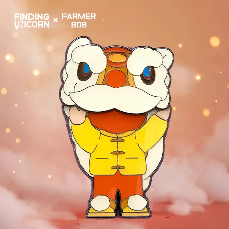 กล่องสุ่มตราโลหะคลาสสิก FARMER BOB ลายยูนิคอร์น ของสะสมป๊อปคัลเจอร์ แม่เหล็กติดตู้เย็น ของขวัญวันเกิด