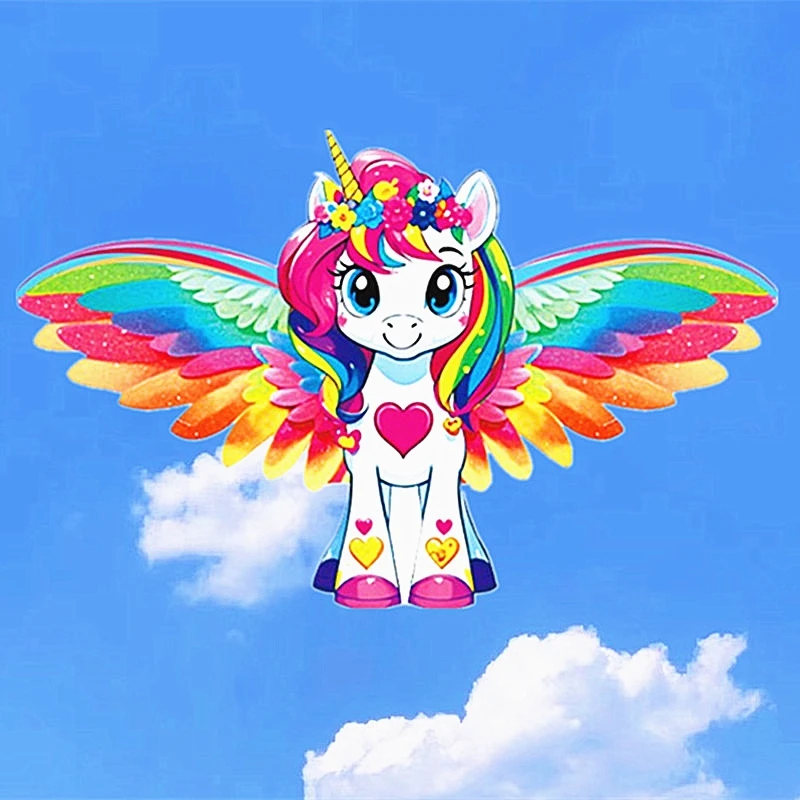 Envío Gratis pony kite juguetes al aire libre linha de pipa cerf volant enfants carretilha de pipa deporte kite cielo buceo paracaídas 	   diversión