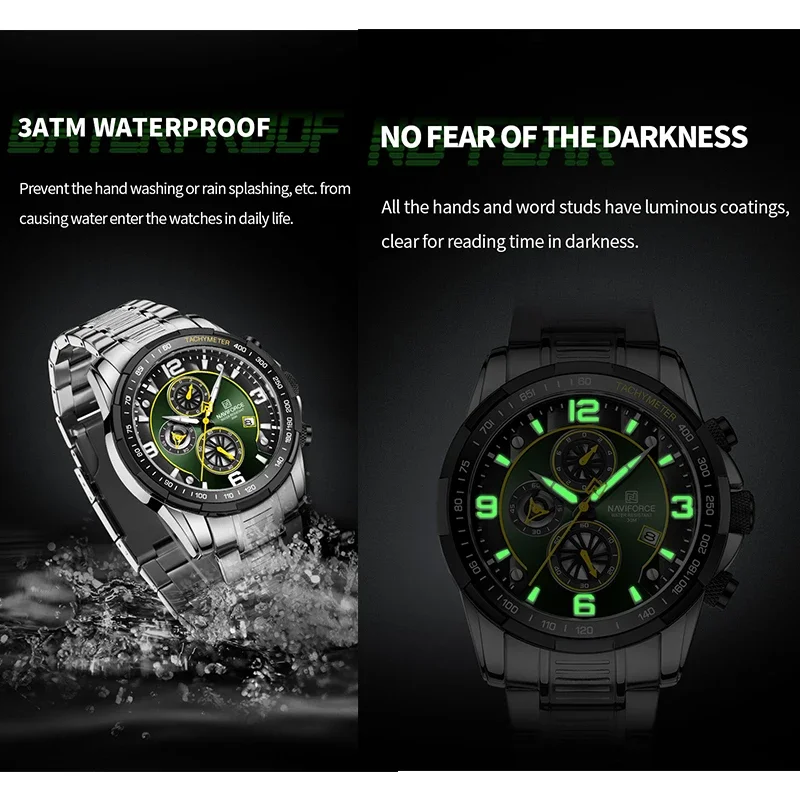 NAVIFORCE  Top Luxury Brand Watches for Men 2022 New Fashion Quartz Wrist Watch Male Waterproof Sports Clock