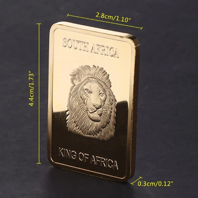 

African Lion Coin Square Commemorative Block Collectible Commemorative Collection Art Craft top sale