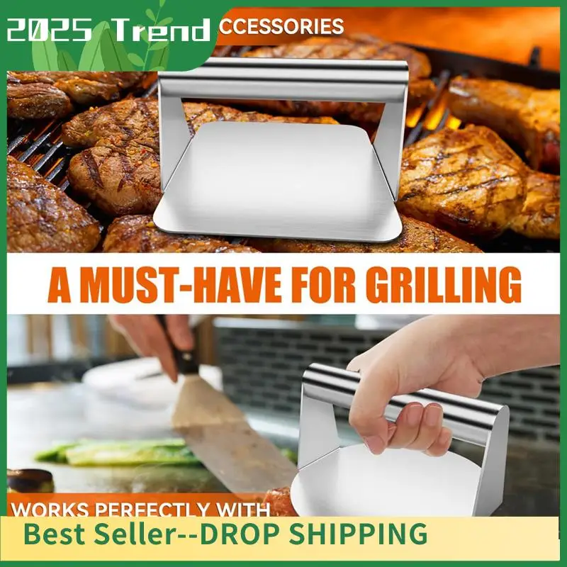 

2Pcs Burger Press,Hamburger Press,5.5Inch Round & Square Smash Burger Press For Hamburger Smasher Tool Easy To Use