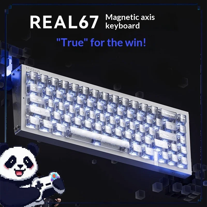 MelGeek Real 67 Gaming Keyboard Magnetic Switch Mechanical Keyboard RGB  FPS Esports Gamer PC Desktop Laptop Accessories Gifts
