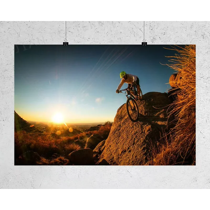 H019 Mountain Bike Off road Cycling 01 Wall Sticker Silk Poster Art Home Decoration
