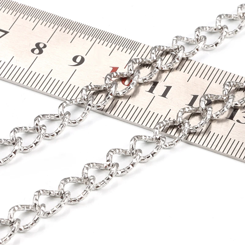 

1 метр 7 мм круглая цепочка из нержавеющей стали для рукоделия, материалы для изготовления ювелирных изделий, ожерелья «сделай сам», браслеты, аксессуары, принадлежности