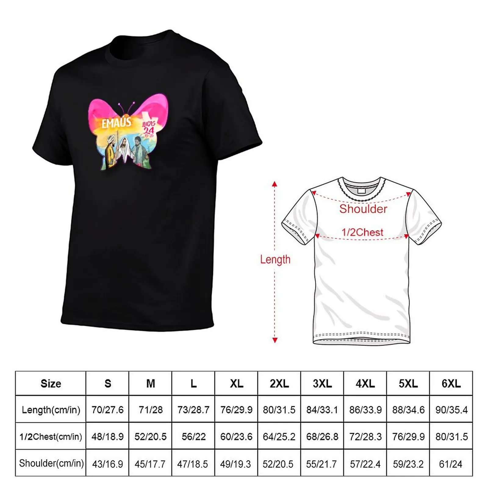 Emmaus butterfly... Jesus Christ is Risen! T-Shirt summer tops anime clothes new edition quick-drying men t shirts high quality