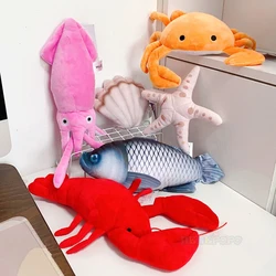 Simulatie Kreeft Knuffeldier Speelgoed Inktvis Krab Zeester Sint-jakobsschelp Karper Vis Aquarium Zee Oceaan Dier Marine Park Pluche Pop