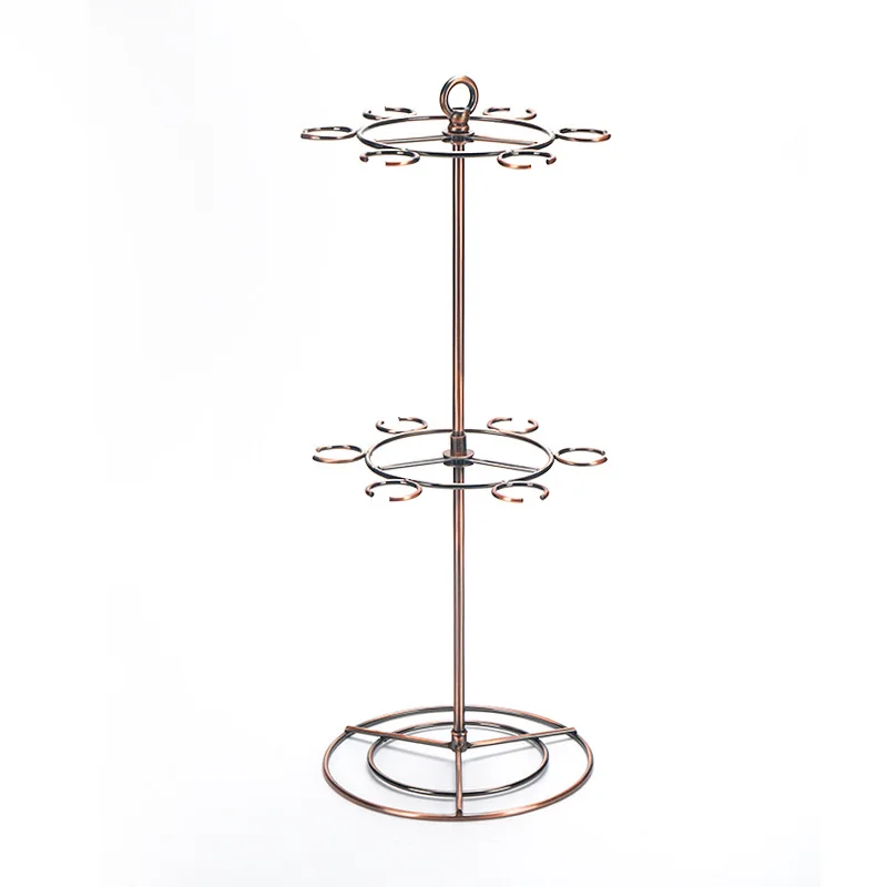 DEOUNY Two Layers Stand For Glass Iron Wine Glass Hanger Rack  Furniture Wine Glasses Holder Wine Accessories