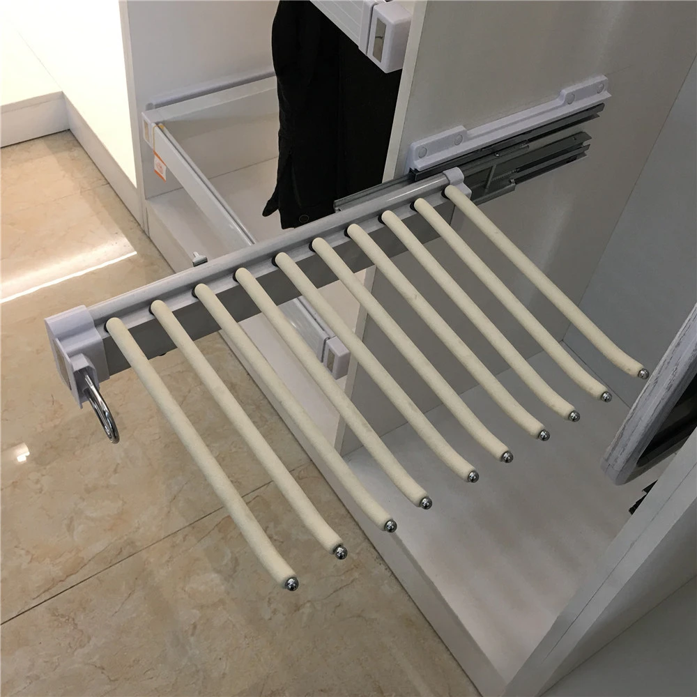 Cloakroom, wardrobe, hardware, thickened side, telescopic, push-draw, trouser rack, activity 10, trouser bar, no distinction bet