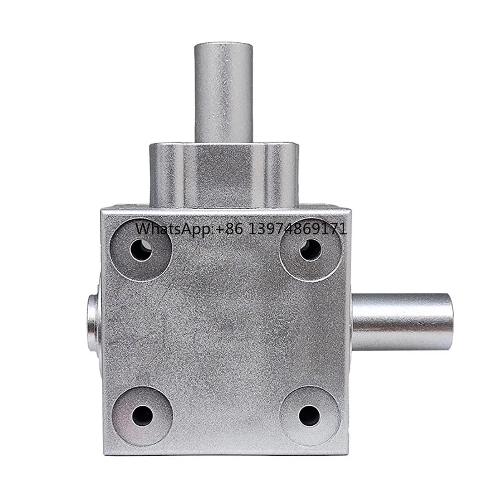 T-Type 20MM Diameter Output Shaft 2.5 Module 16 Tooth 90 Degree Commutator Small Right Angle Steering Gear Box Reversing Gearbox