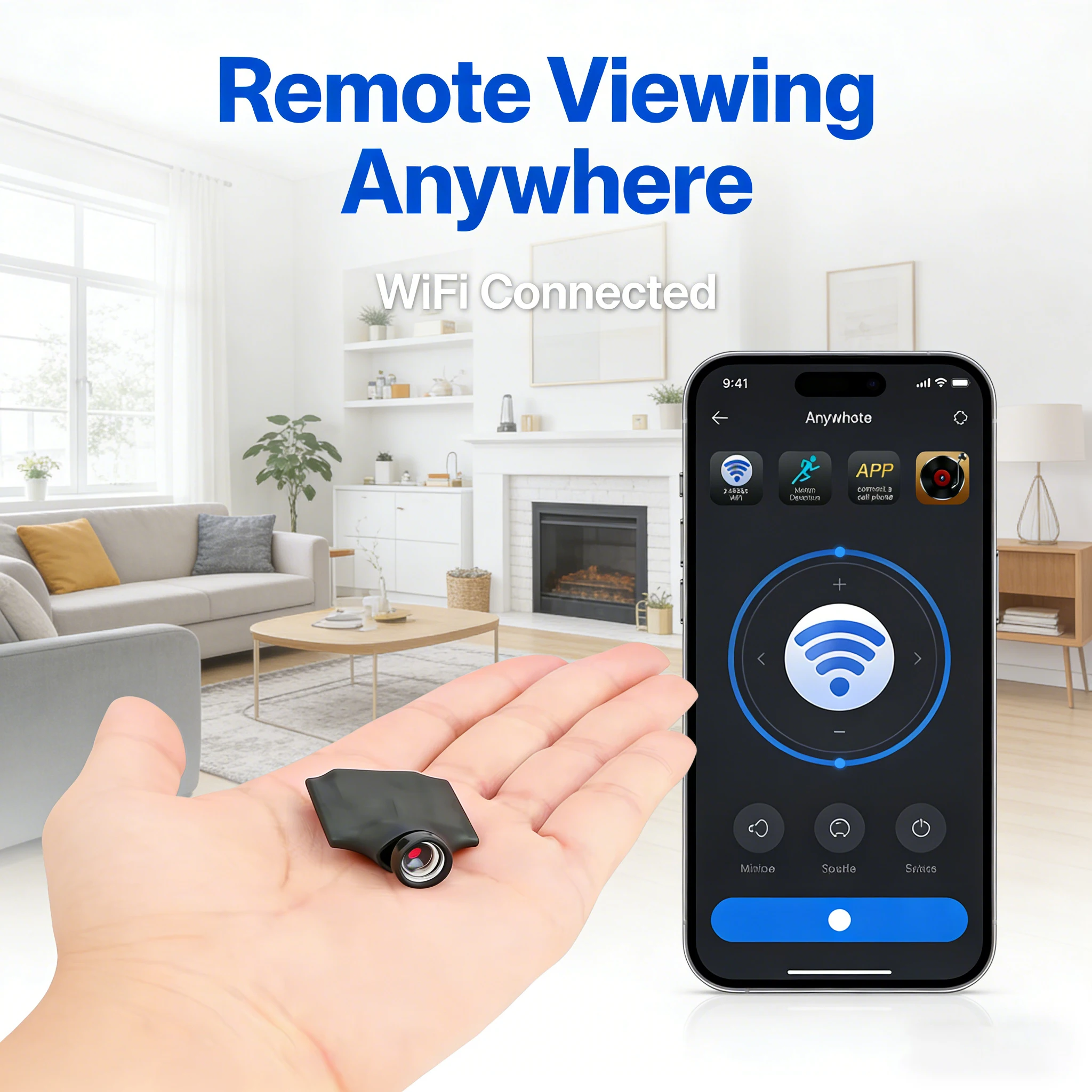 HD 1080P 120° Wide Angle Wifi DlYIP Camera Smallest Video Recorders MotionDetection Home Baby Monitor Video Surveillance Cam