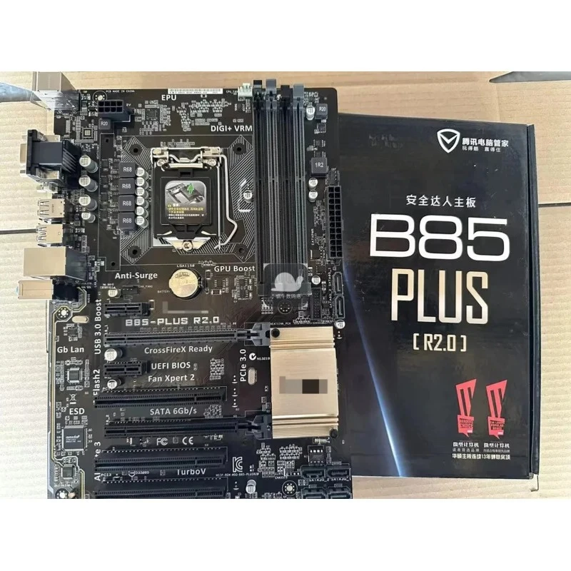 

Boxed For ASUS B85-PLUS R2.0 1150 Pin Quad Memory Slot PCI Slot, Integrated Luxury Large Board