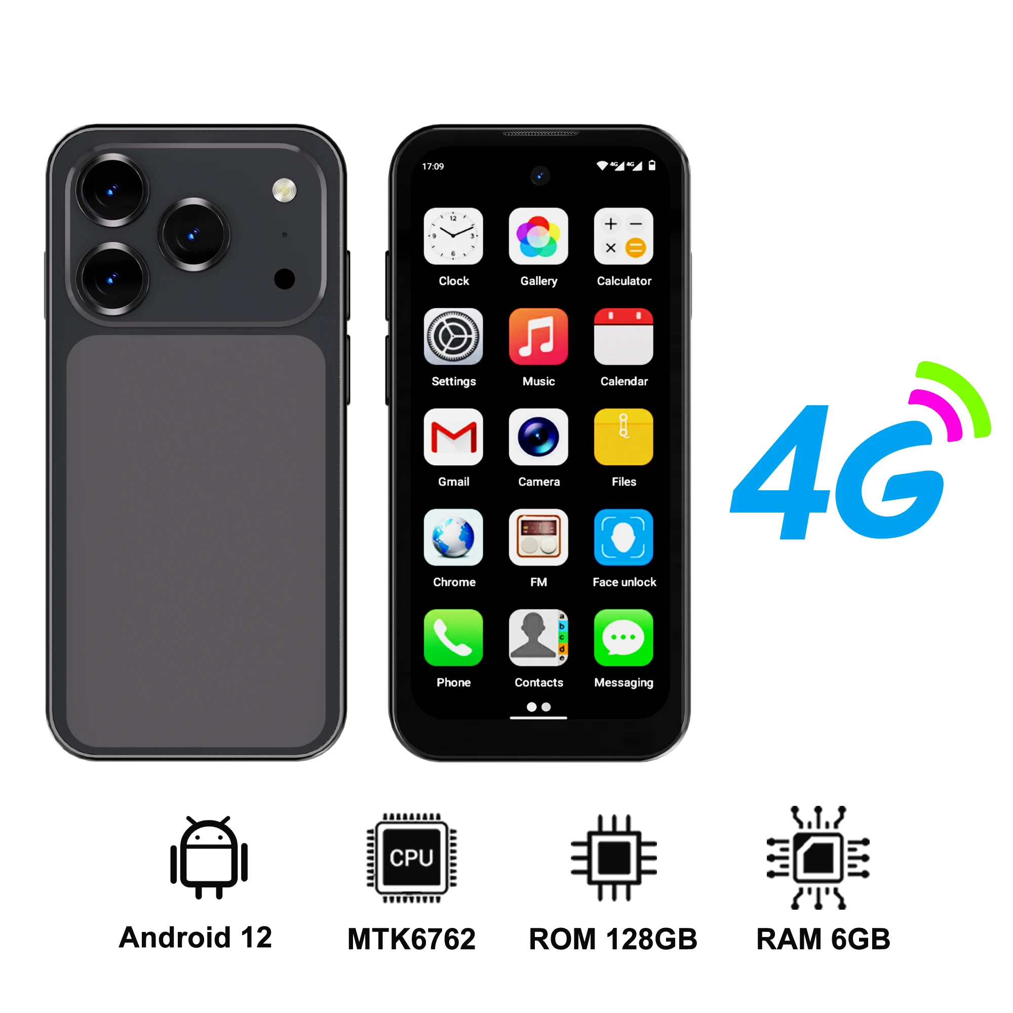 RAM6G ROM128G Noir