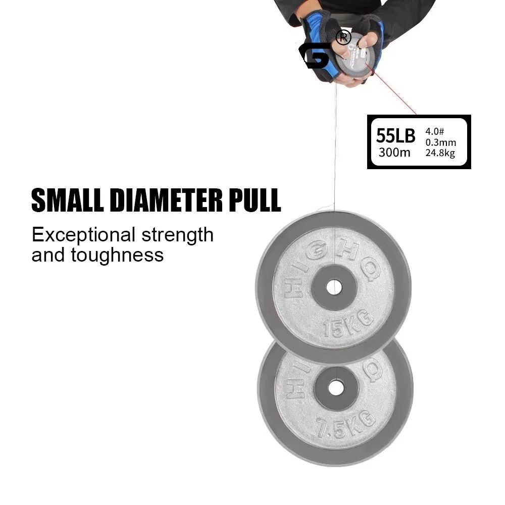 NGB 300M/500M PE 낚시 라인 여러 가지 빛깔의 9 가닥 땋은 라인 20-100LB 보트 낚시 태클 용 멀티 필라멘트