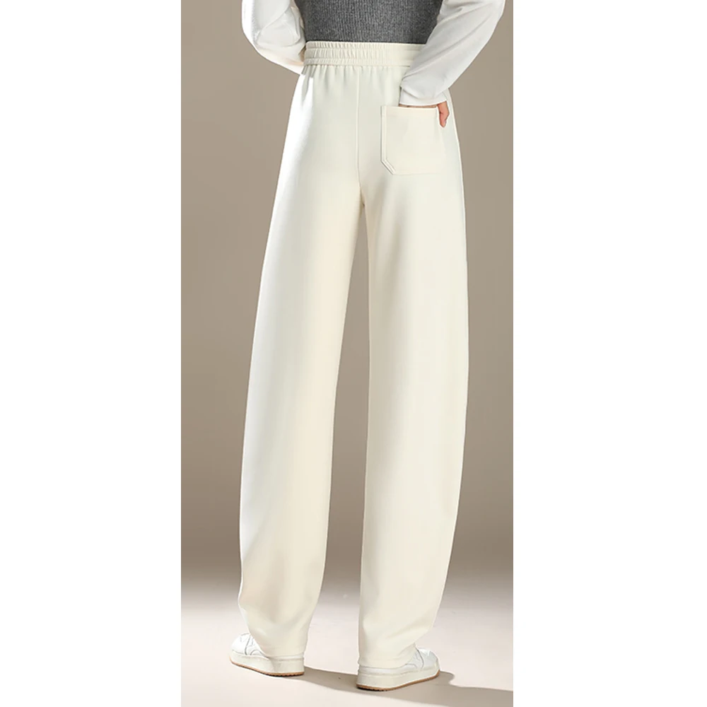 Spodnie damskie w stylu europejskim, w kolorze wina, z motywem banana, jesienno-zimowe, nowe, wysokiej jakości, bawełniane, modne, plus size, sportowe i rekreacyjne.