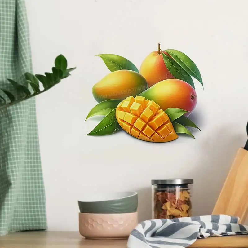 Vegetables and Fruits Wall Stickers Kitchen Decoration Dining Room Living Room Cabinet Refrigerator Home Decoration Decal  S686