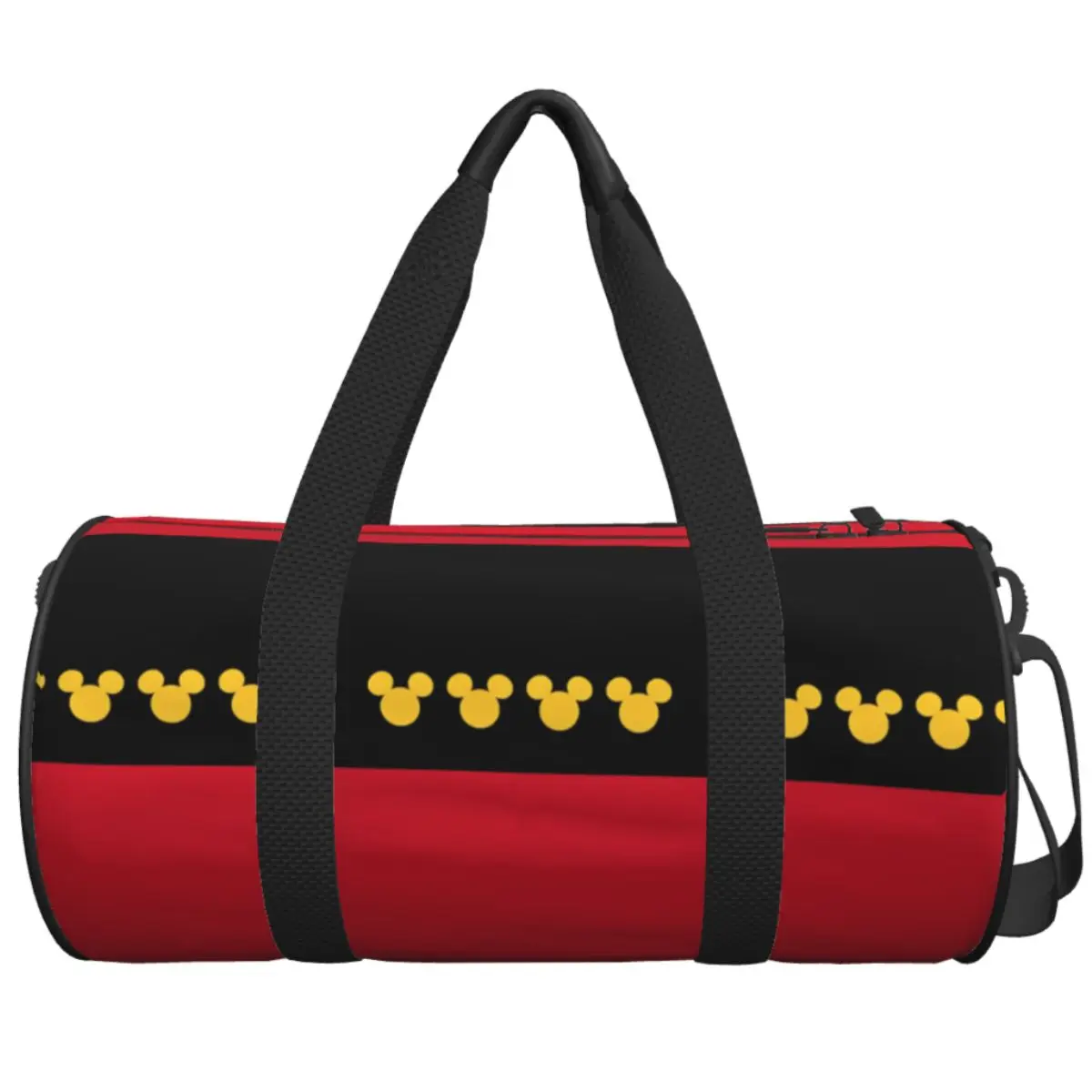 

Couple Travel Bag Mickey Mouse Print Gym Bag Large Capacity Portable Custom Handbag Cute Training Sports Bag