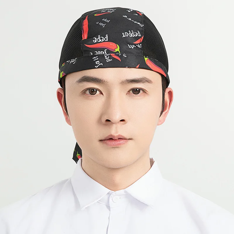 Japanese Chef Hat Kitchen Restaurant Waiter Sushi Caps Breathable Mesh Work Hat Restaurant Kitchen Chef's Headscarf New