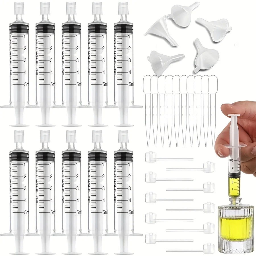 40-teiliges Parfüm-Nachfüllset: Trichter, Tropfflasche, Spritze, Reise- und DIY-Kosmetik