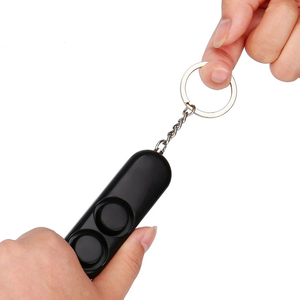 

Anti-rape Device Double Horn Alarm 120dB Loud Alert Attack Panic Safety Security Keychain Security