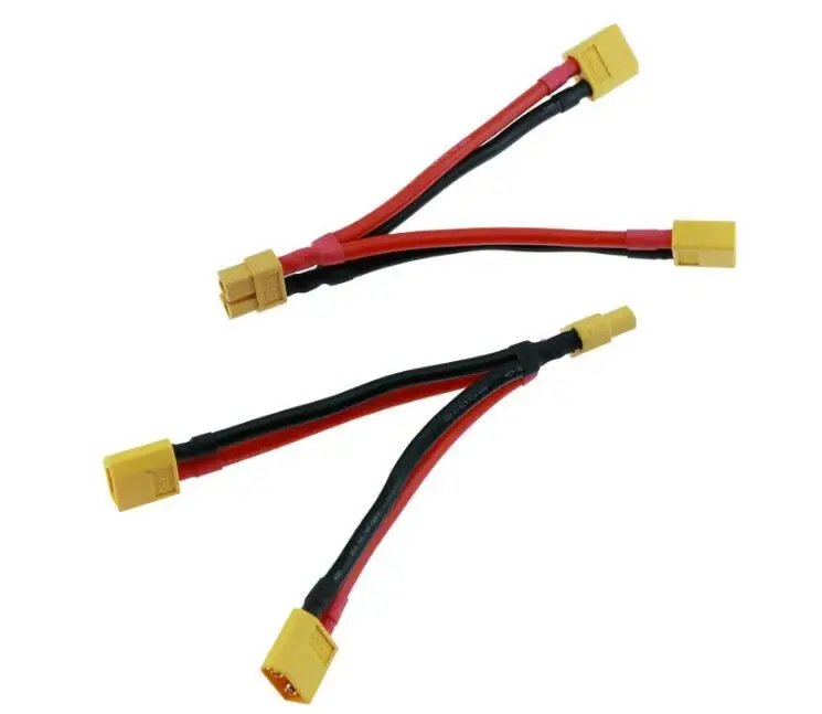 2pcs RC Quadcopter Battery Connecting Cable for XT60 Dual Extension Parallel Cable