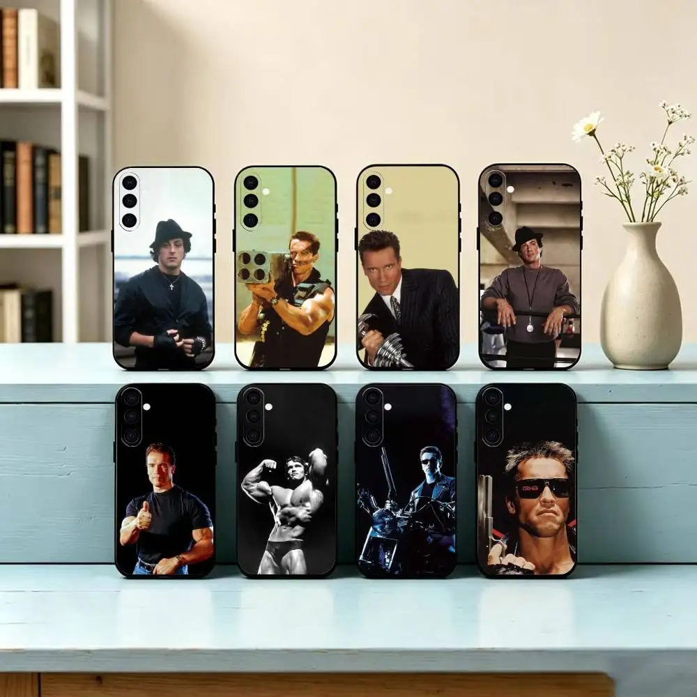 Arnold Schwarzenegger Phone Case For Samsung Galaxy A73,A72,A71,A70,A53,A52,A51,Soft Silicone Black Cover