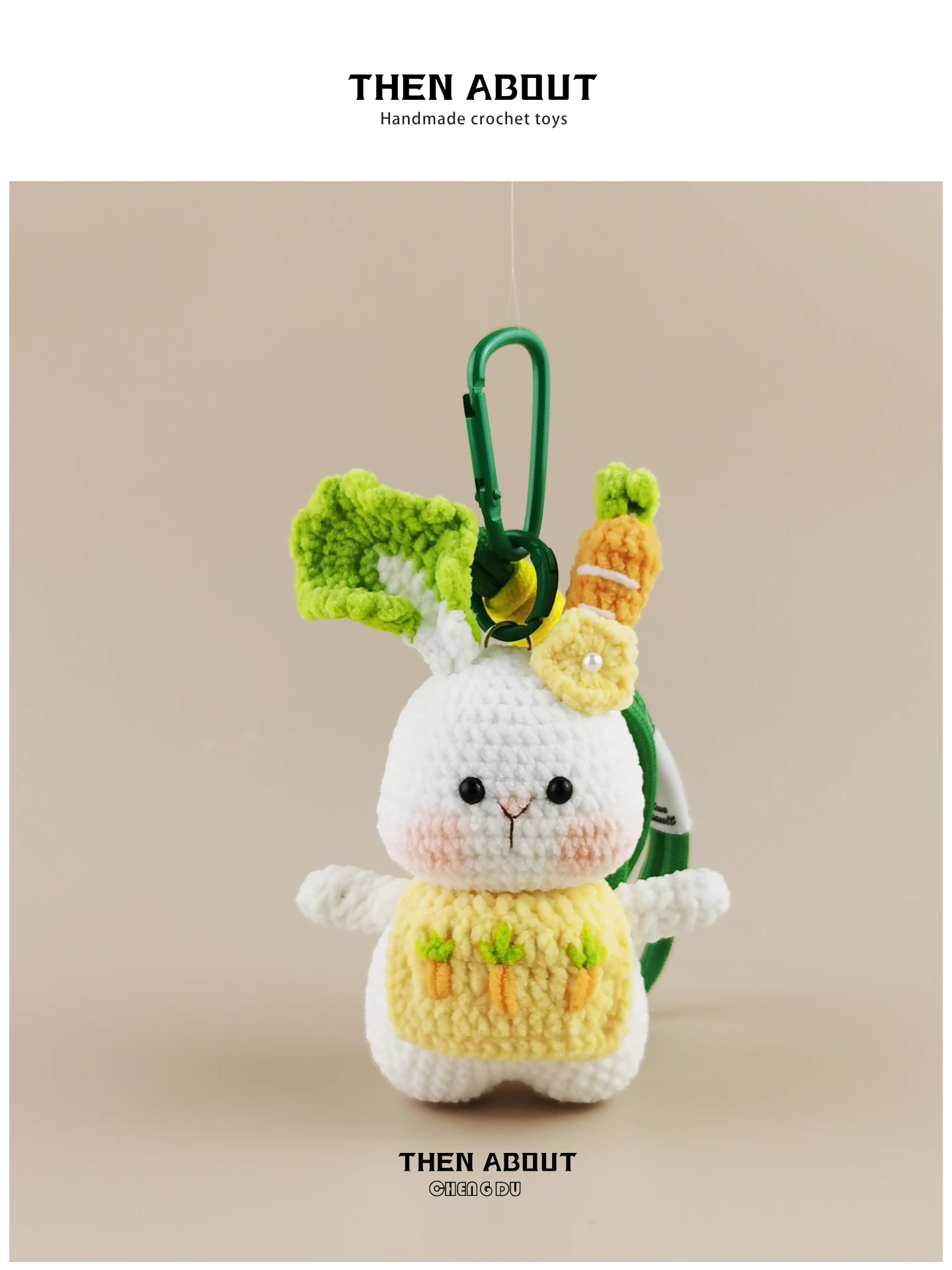 Cute Little Rabbit Bag Charm Backpack Accessory School Bag Pendant Unique Gift Thenabout Educational Cultural Creative