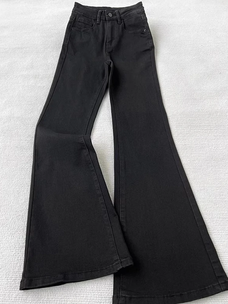 

Black Leaf Blade Straight Leg Men's Jeans Spring Autumn High Street Slimming American Style Wide Leg Cotton Polyester Blend