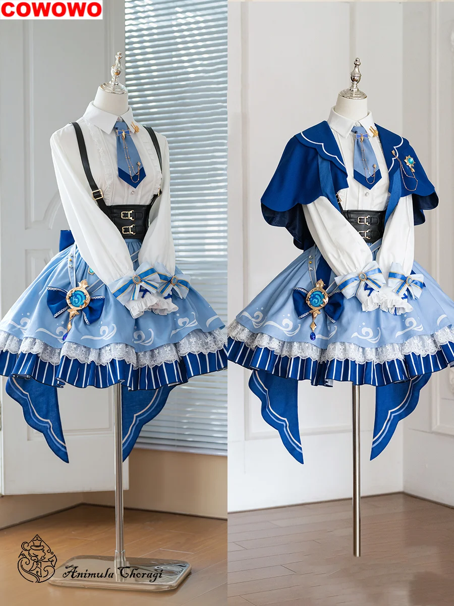 

COWOWO Genshin Impact Fontaine Tour Furina De Fontaine Lolita Cosplay Costume Cos Game Anime Party Uniform Hallowen Play Role