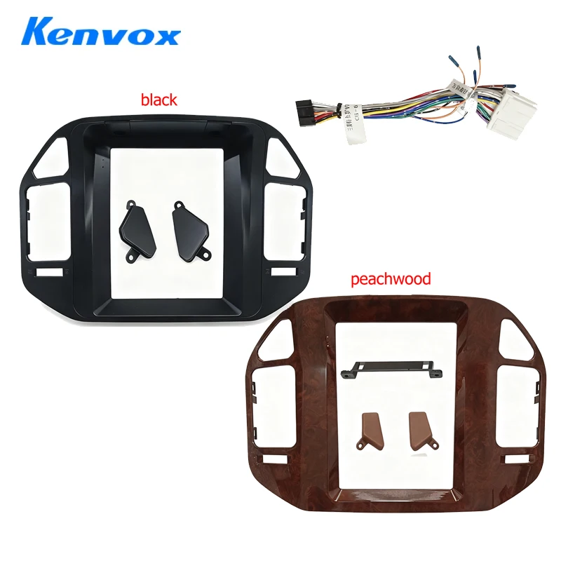 9.7 "تسلا شاشة عمودية راديو السيارة فآسيا الإطار لميتسوبيشي باجيرو V73 2008 داش عدة تثبيت لوحة سلك تسخير محول
