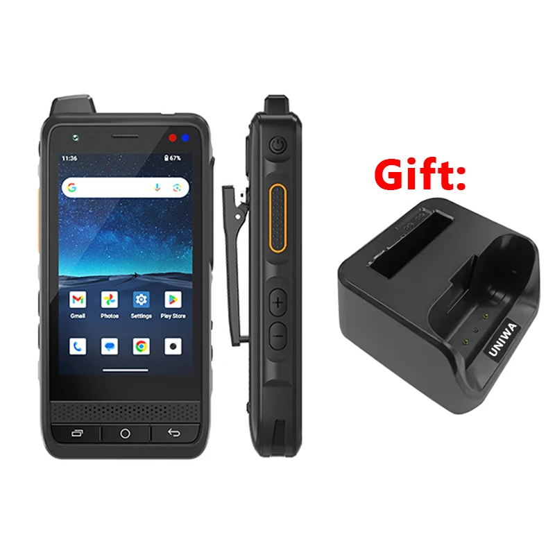 UNIWA  F400 4G Rugged Smartphone Walkie Talkie Long Range Zello PTT Communication Radio Camping Contact Device Wireless Machine