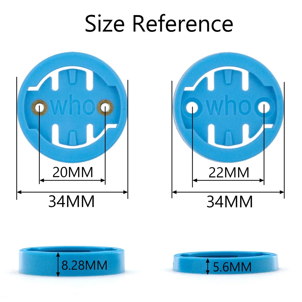 Road Mountain Bike Wahoo Computer Mount Base Adaptor Plate 34*22mm Computers Mount Repair Parts Wahoo EIEIO Bicycle Accessorie