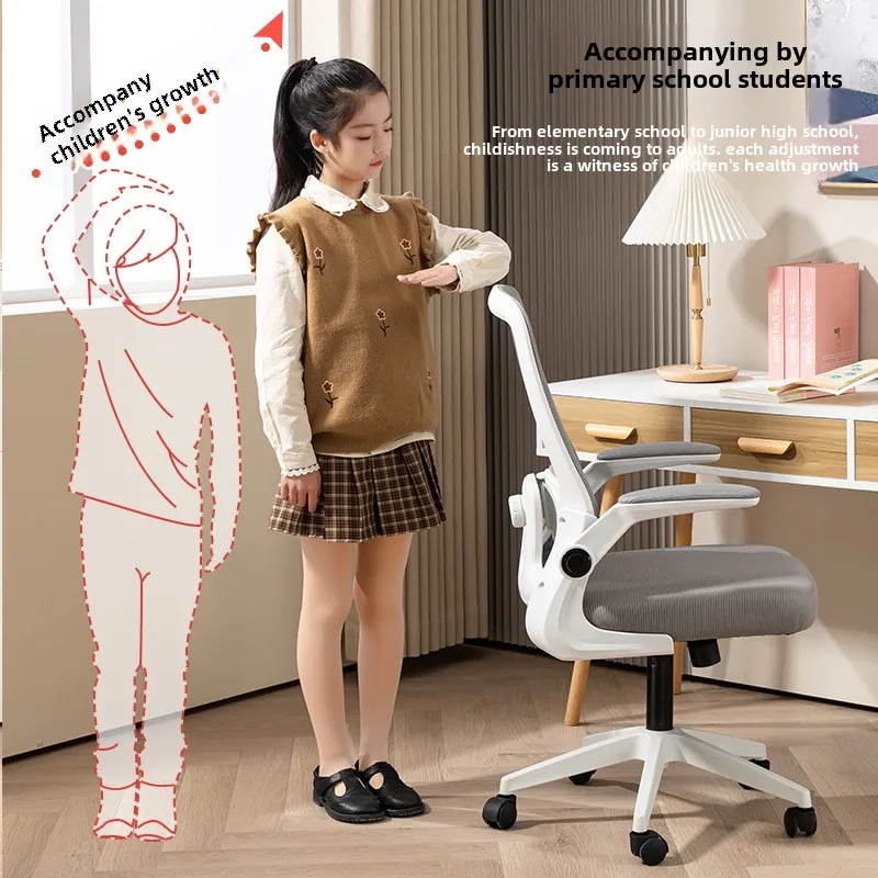 Studio Sedentario Computer Home Office Comoda ergonomia Scrivania da studio Schienale per studentiChair