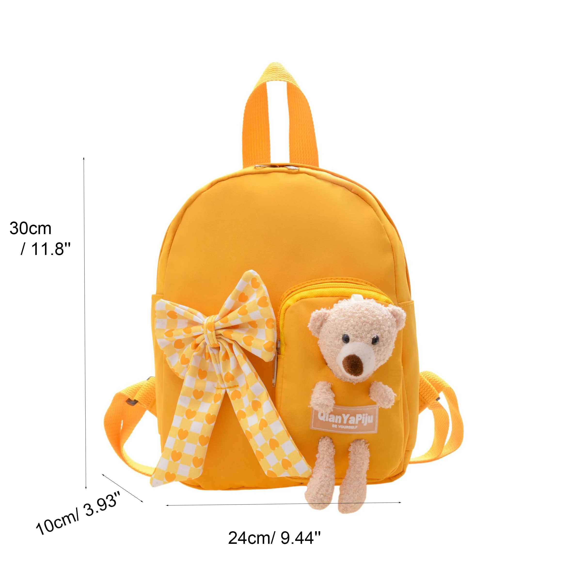 Personalised Adorable Backpack for School Teen Girl Aesthetic Student Rucksack with Cute Accessories Custom Name Kawaii Satchel