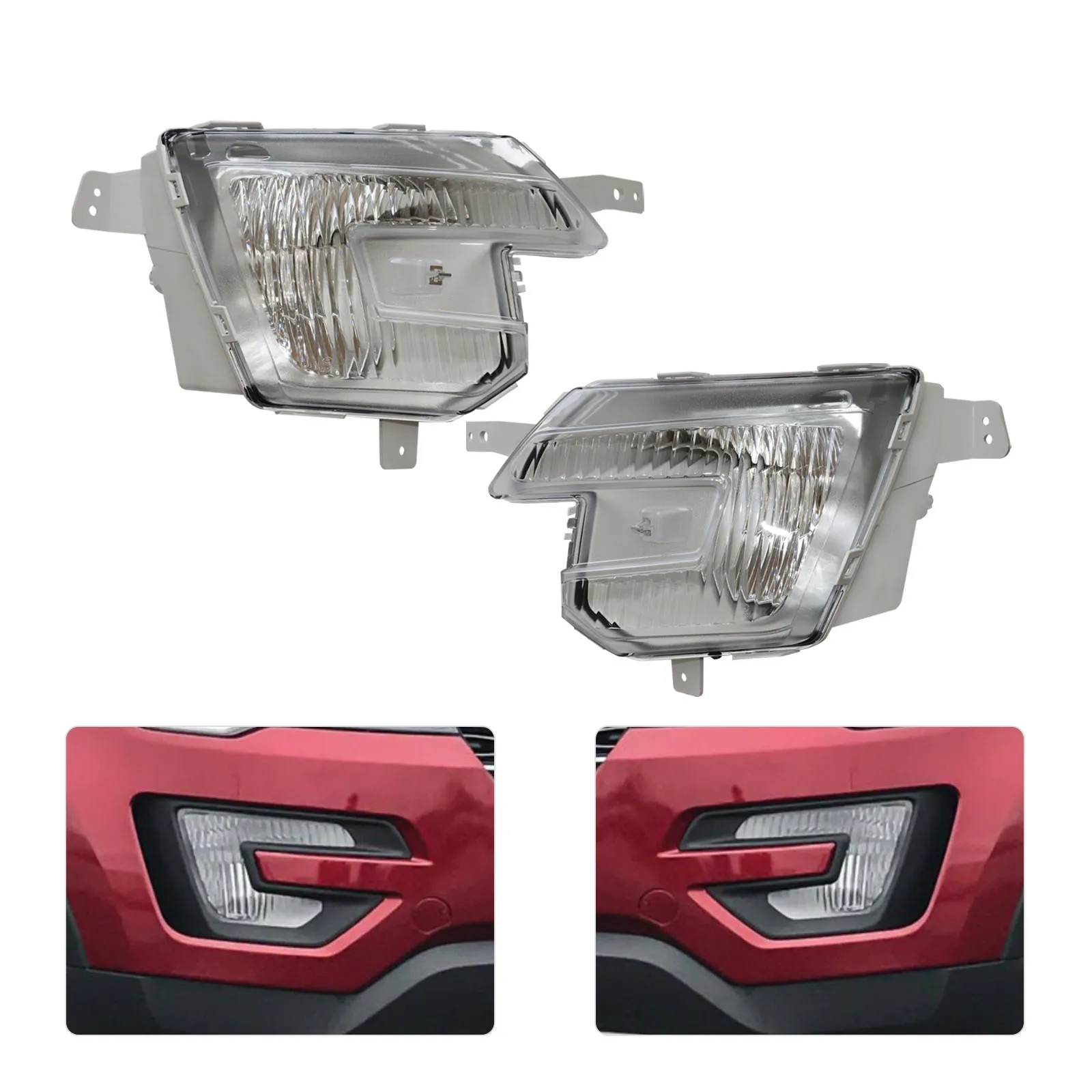 

Fog Light For 2016-2018 Ford Explorer Front Driver and Passenger Side