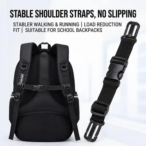 1PCS Universal Backpack Chest Strap Heavy Duty Adjustable Backpack Sternum Strap Chest Belt With Quick Release Buckles Gift