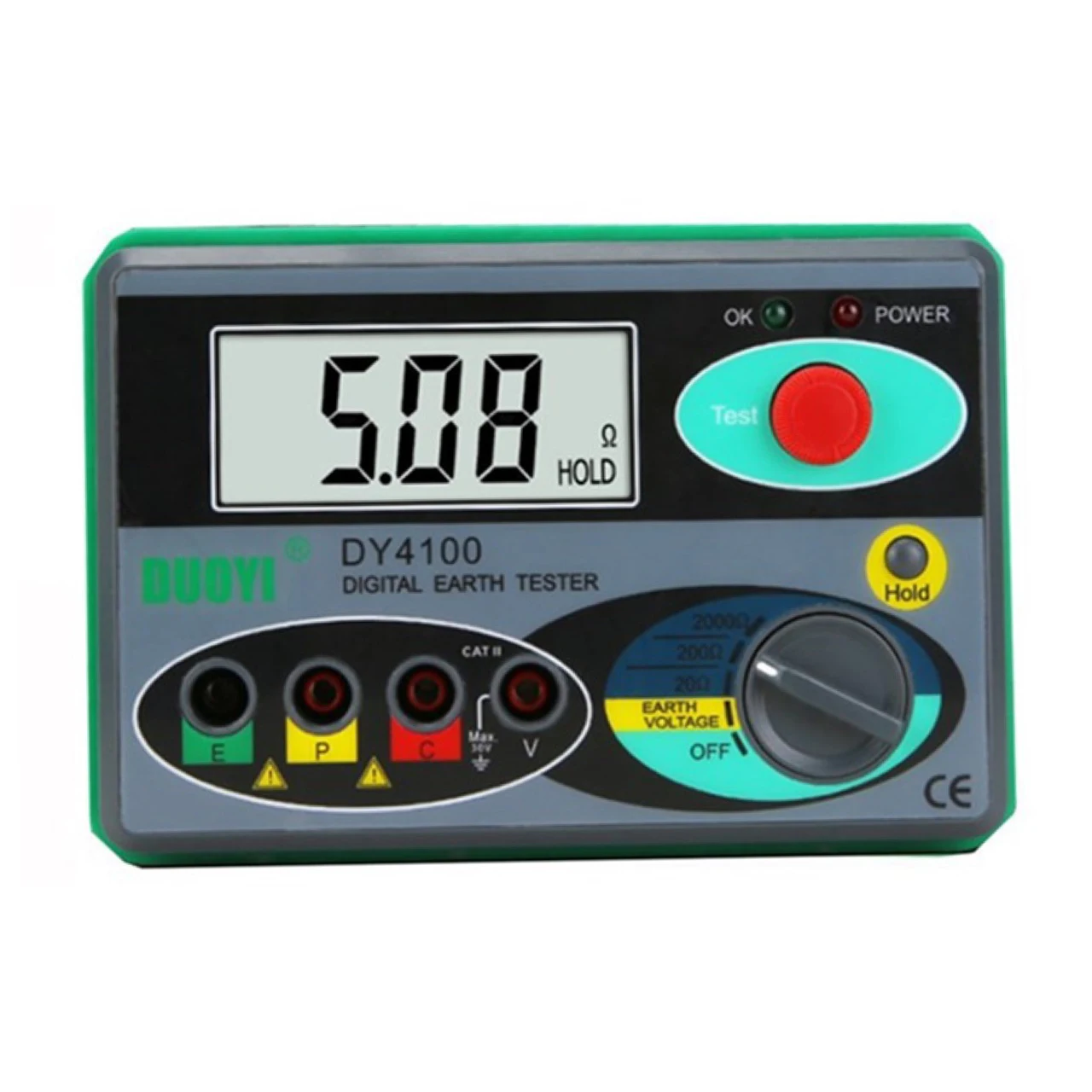 Measurement Range 20Ω~2000Ω Digital Ground Earth Resistance Ohm Tester Meter Instrument For Electric Power Telecommunications