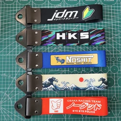 Jdm文化自動車用カラーペンダント牽引ストラップベルトローブリボントレーラー用アクセサリーロープバンパー