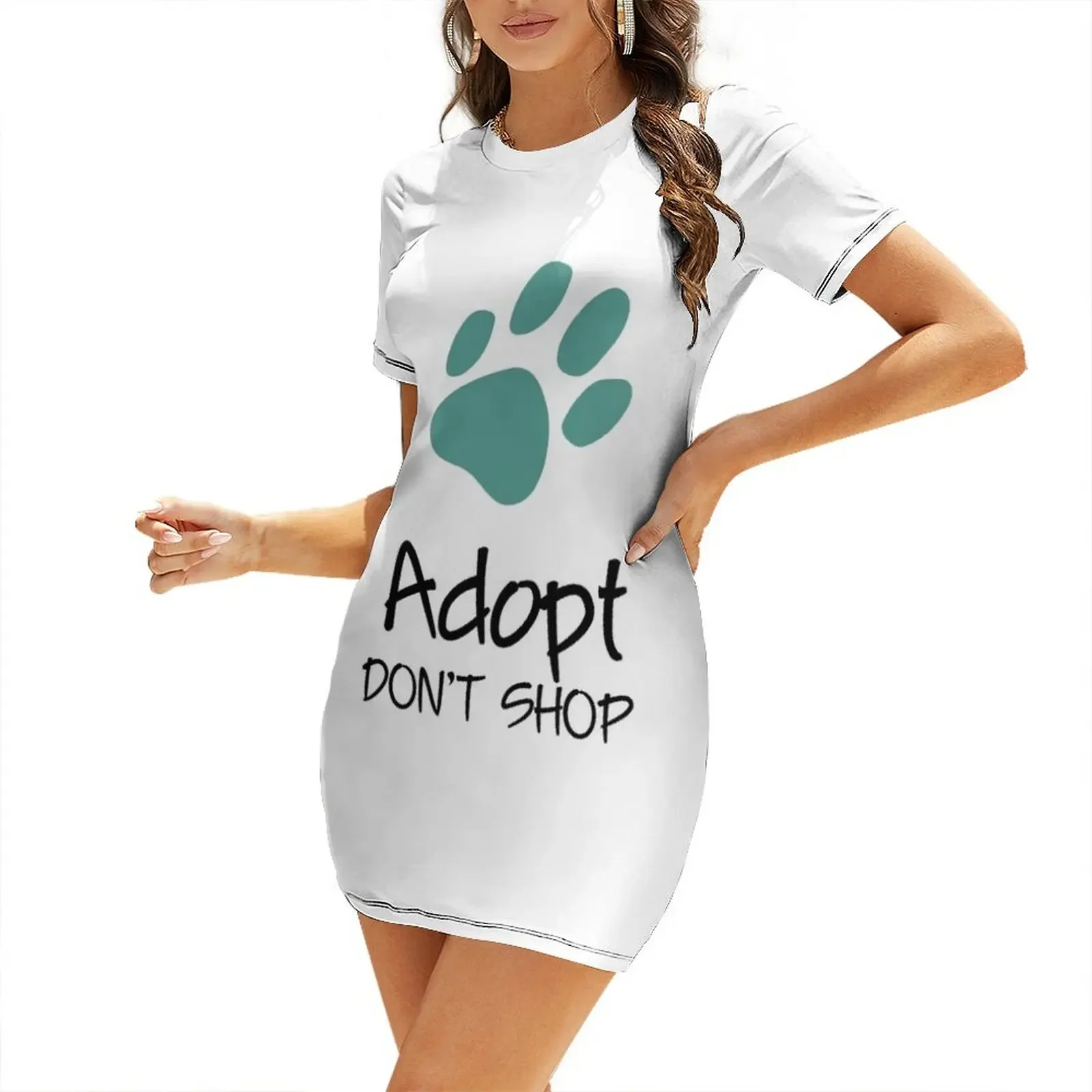 

Adopt don't shop 2 Short-Sleeved Dress luxury women's party dress evening prom dress women summer 2026 wedding dresses for woman