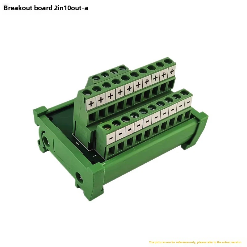 1Pcs/lot DIN Type Screw Terminal Block Multi-In/Out PCB Distribution Box Parallel Power Cord Splitter Connector for Wiring