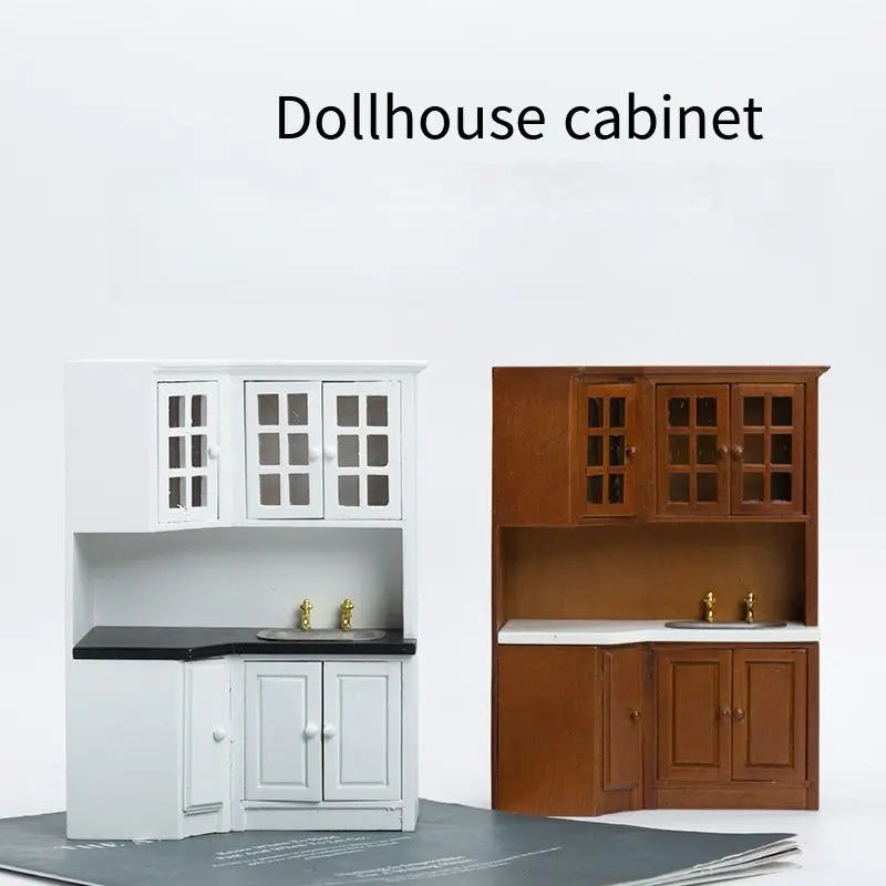 

1:12 Scale Dollhouse Miniature Furniture, Wooden Kitchen Countertop, Cute Decorative Model for Photography & Display 2025