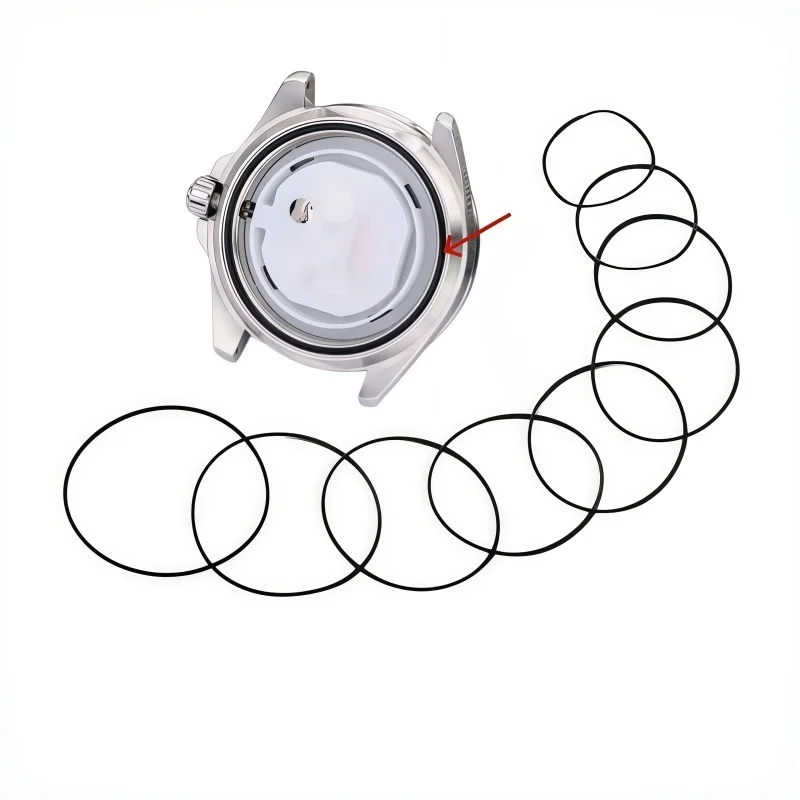 0.3/ 0.4mm Rubber O-Ring Waterproof Seal Gasket Watch Back Cover Replacement for Watch Repair Tools Replacement Part Of Parts