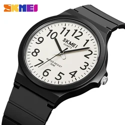 SKMEI Top Brand Casual Quartz Wristwatches Mens New Simple TPU Strap 3Bar Waterproof Watches For Male Time Clock reloj hombre