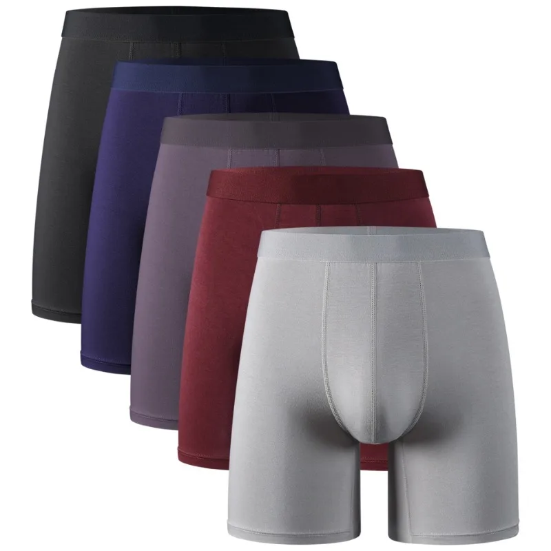 

3/5PCS Men's Boxer Shorts Briefs Boxers Man Sport Underwear Loose Underpants Men Sexy Lingerie Plus Size Breathable Panties
