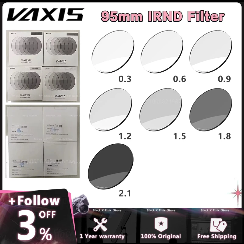 Filter IRND Vaxis 95mm: La Scelta Professionale per Videomaker e Fotografi con Mirrorless e DSLR