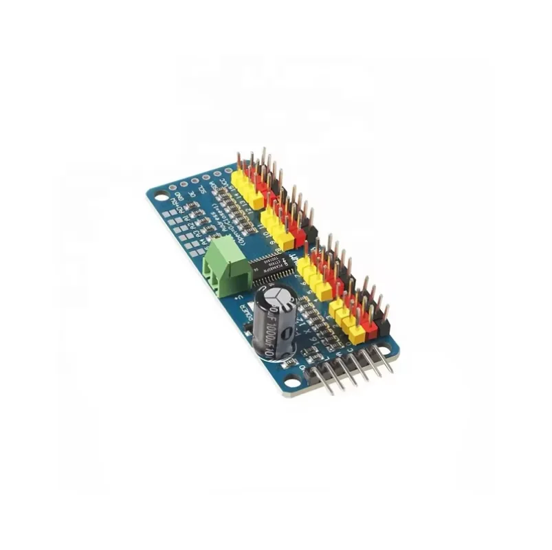 16-Channel PWM Servo Driver Board PCA9685 I2C Controller for Robots, Compatible with MG90S, SG90, MG995