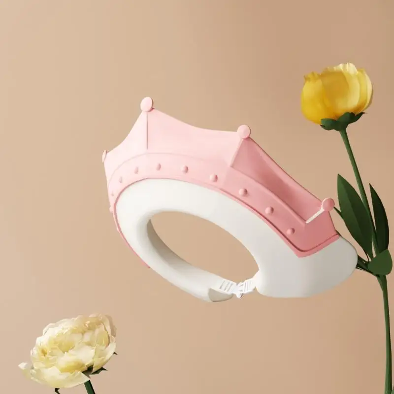 حوض استحمام للأطفال مع واقيات أذن ناعمة، تصميم مرن قابل للتعديل من البلاستيك 4XBC #5