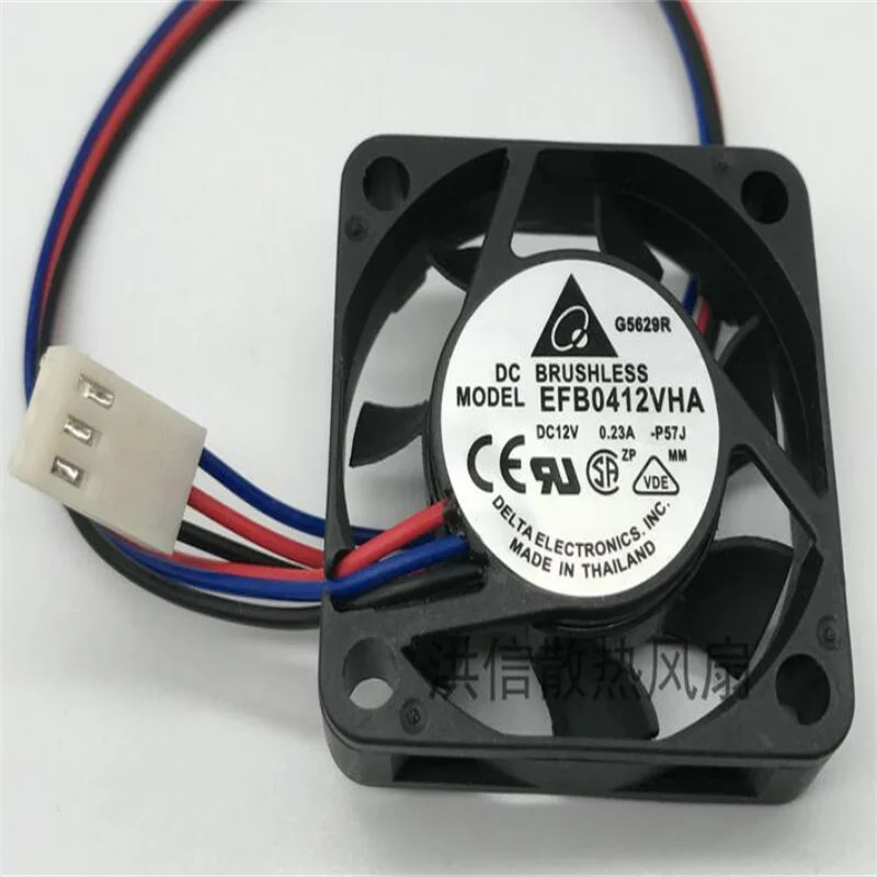 Original Delta 4010 EFB0412VHA DC12V 0.23A(0.20A) three-line high-volume 4CM cooling fan