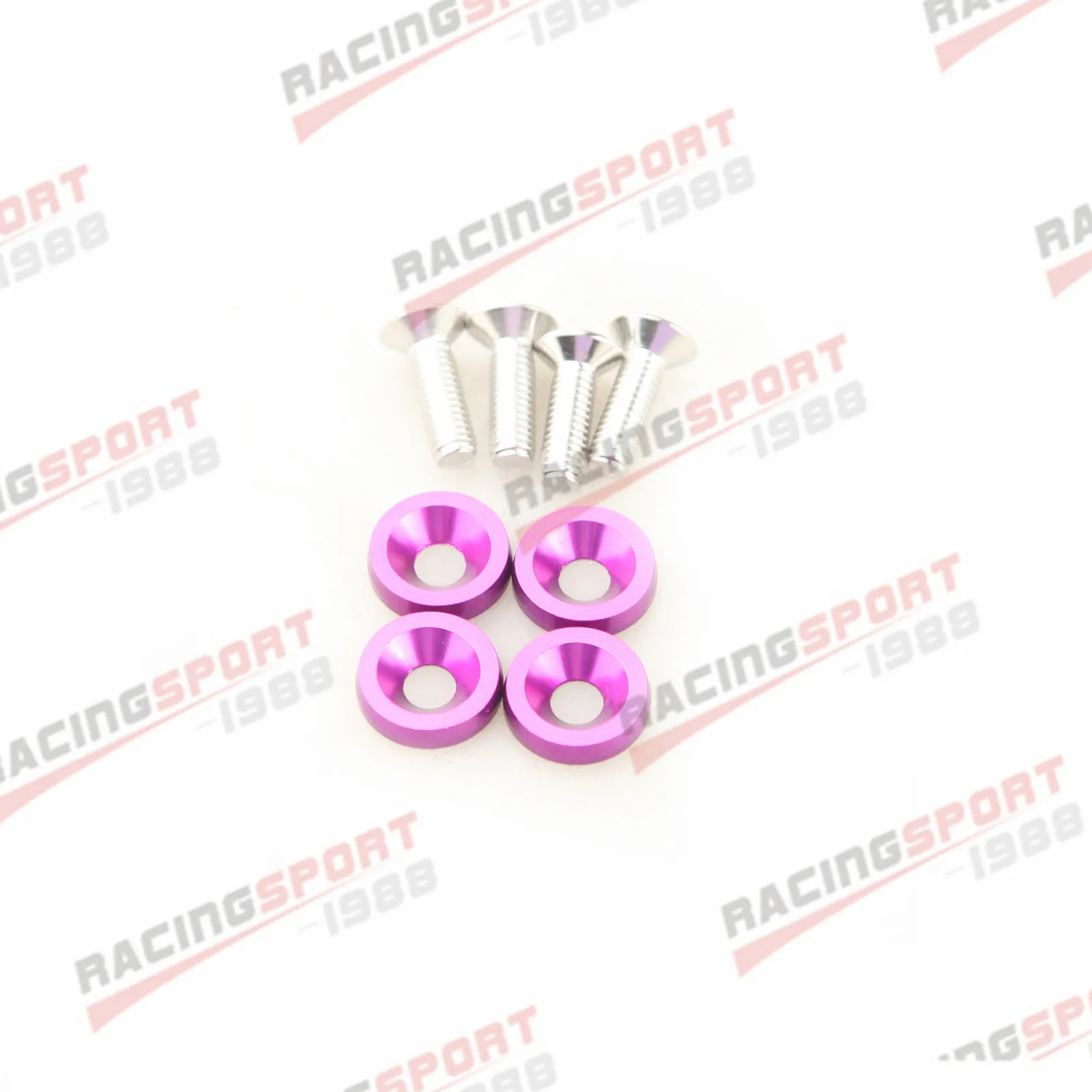 2PCS 4PCS 6PCS 8PCS 10PCS 20PCS 40PCS Purple Billet Aluminum Fender/ Bumper Washer/ Bolt Engine Bay Dress Up Kit