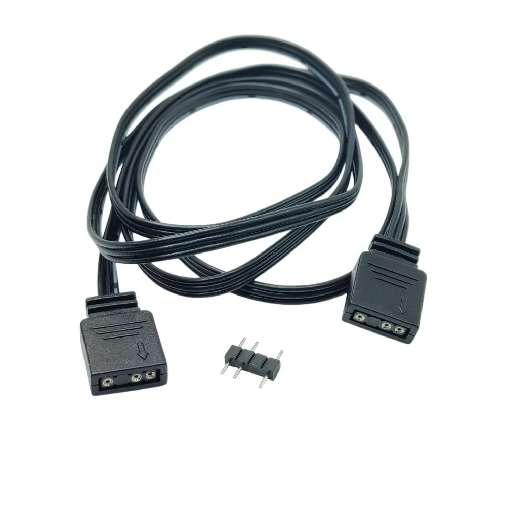 3PIN Female To Female ARGB Extension Connector Cable For 5V LED Strip 30cm 50cm 1m